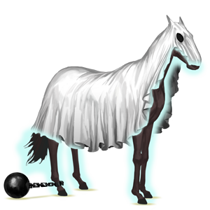 ridehest spøkelse