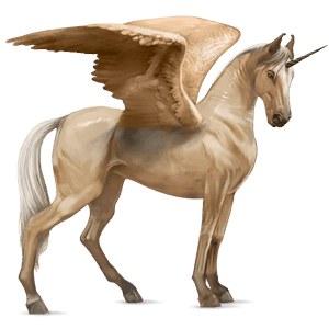 bevinget ride-enhjørning tinker palomino