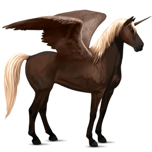 bevinget ride-enhjørning mustang epleskimmel