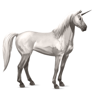 ride-enhjørning lipizzaner lys grå