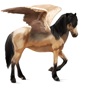 ridepegasus finsk hest linfarget leverfuks