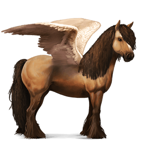 ridepegasus tinker mørkebrun tobiano