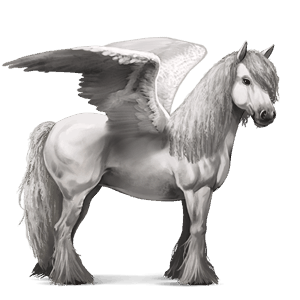 ridepegasus fransk traver svart fuks