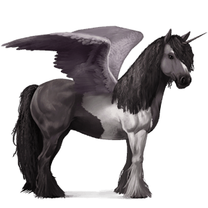 bevinget ride-enhjørning appaloosa fuks snowflake