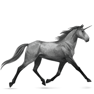 ride-enhjørning tennessee walker cremello