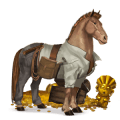 ridehest nokotahest brun overo