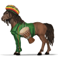 ridehest quarter horse svart fuks