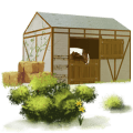 arbeidshest shire svart