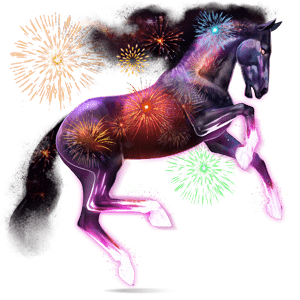 den guddommelige hesten fyrverkeri