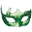 den grønne karnevalmasken