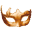 den oransje karnevalmasken