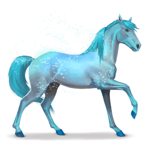 regnbuens hest, lovely blue